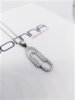 Collana Venerio Donna in Argento Zircone CO23574B - CO23574B